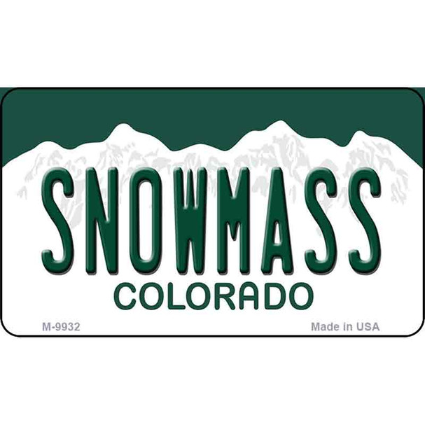 Snowmass Colorado State Magnet Novelty Wholesale