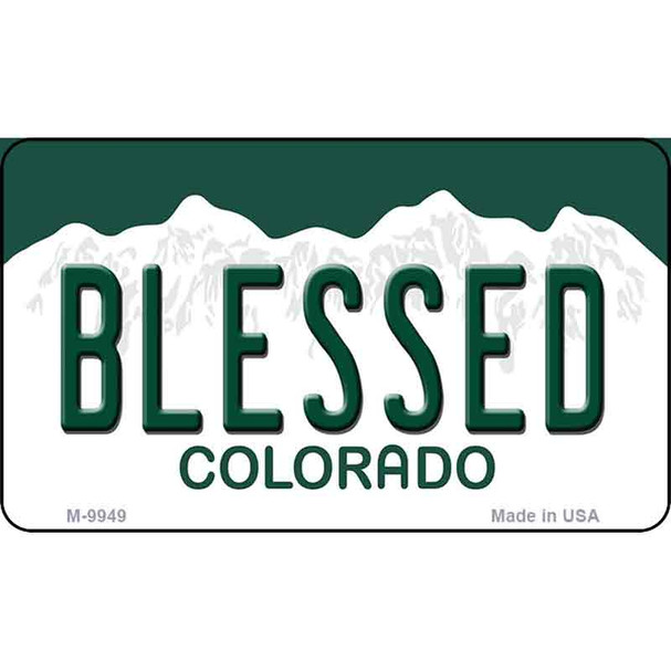Blessed Colorado State Background Magnet Novelty Wholesale