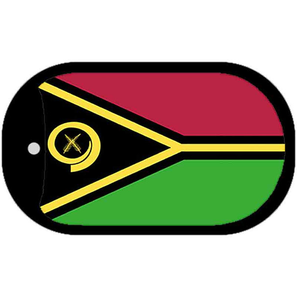 Vanuatu Flag Dog Tag Kit Wholesale Metal Novelty Necklace