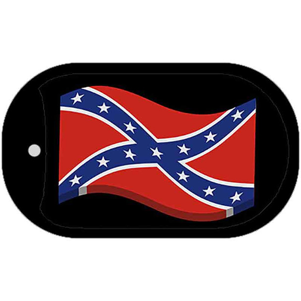Confederate 3-D Flag Dog Tag Kit Wholesale Metal Novelty Necklace