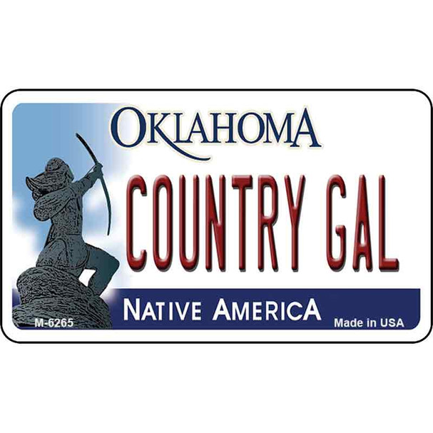 Country Gal Oklahoma Wholesale Novelty Metal Magnet