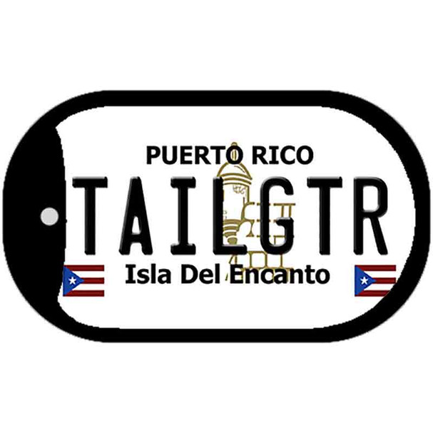 Tailgtr Puerto Rico Flag Dog Tag Kit Wholesale Metal Novelty Necklace