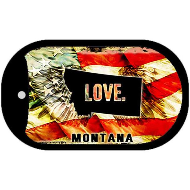 Montana Love Wholesale Metal Novelty Dog Tag Necklace