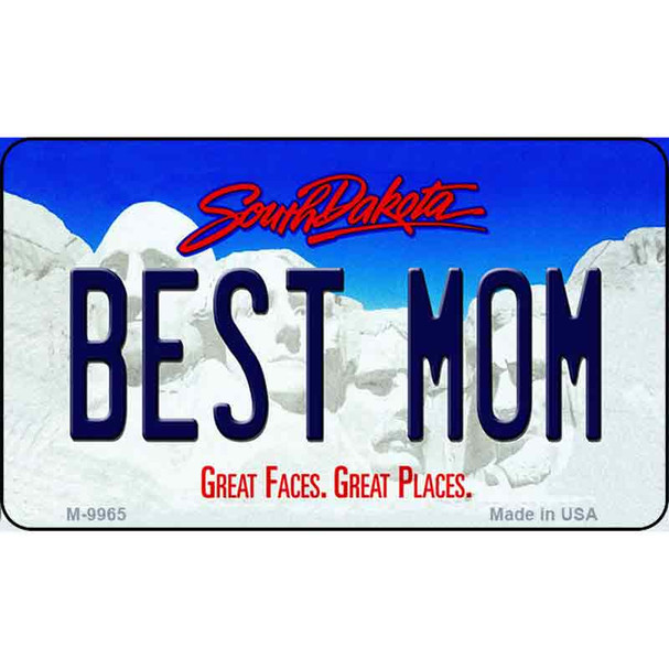 Best Mom South Dakota State Background Magnet Novelty Wholesale