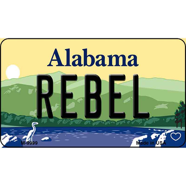 Rebel Alabama State Background Magnet Novelty Wholesale