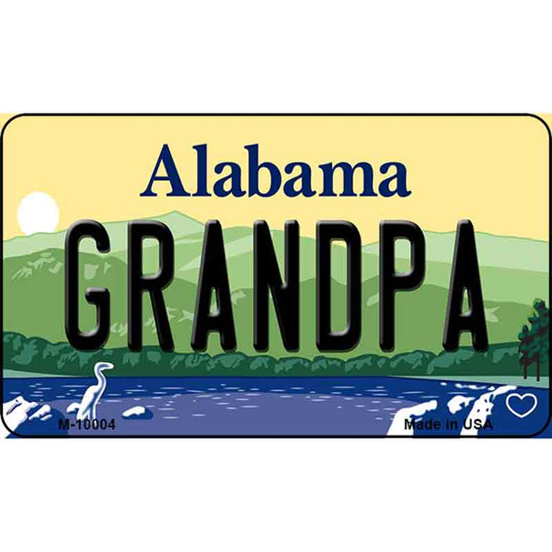 Grandpa Alabama State Background Magnet Novelty Wholesale