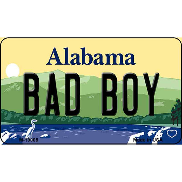 Bad Boy Alabama State Wholesale Novelty Metal Magnet