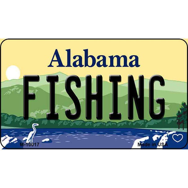 Fishing Alabama State Background Magnet Novelty Wholesale