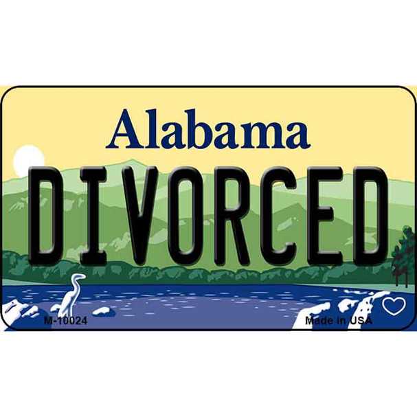 Divorced Alabama State Background Magnet Novelty Wholesale