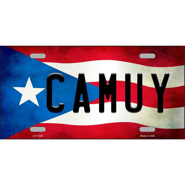 Camuy Puerto Rico Flag License Plate Metal Novelty Wholesale