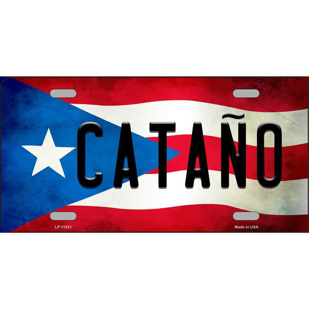 Catano Puerto Rico Flag License Plate Metal Novelty Wholesale