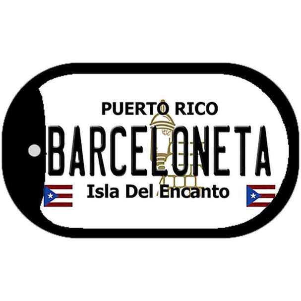 Barceloneta Puerto Rico Flag Dog Tag Kit Wholesale Metal Novelty Necklace