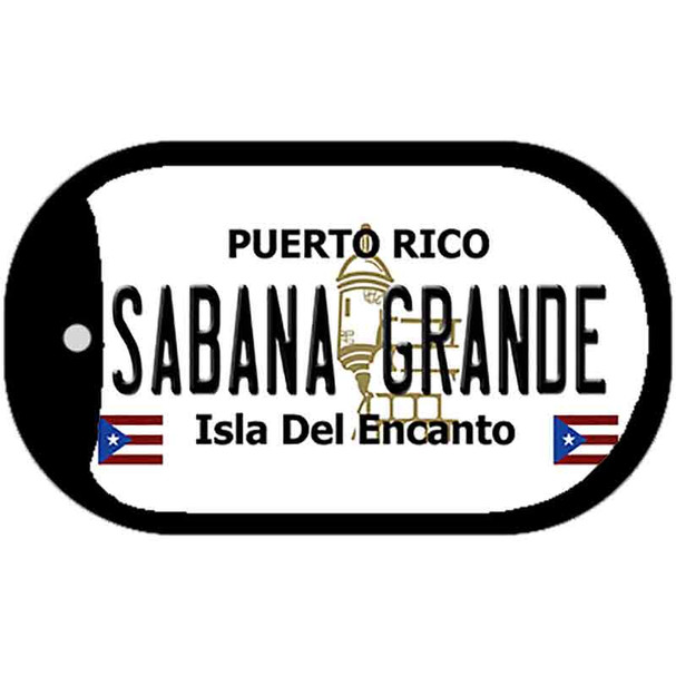 Sabana Grande Puerto Rico Flag Dog Tag Kit Wholesale Metal Novelty Necklace