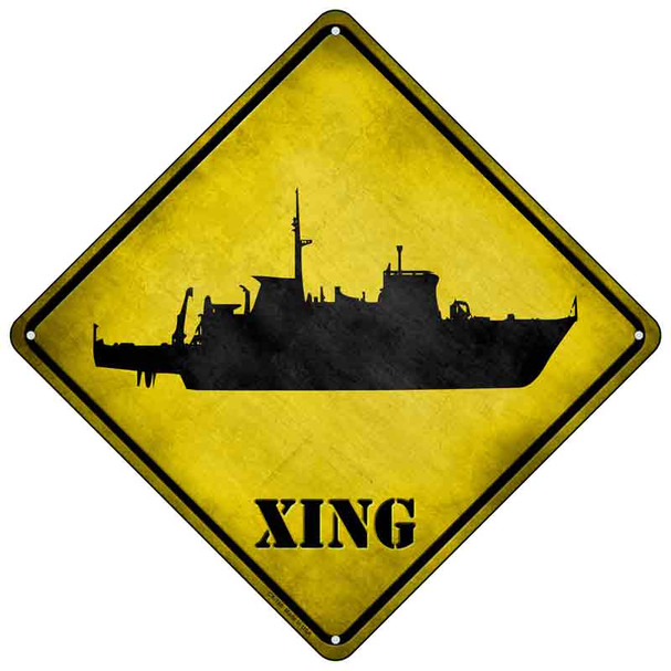 Destroyer Xing Wholesale Novelty Metal Crossing Sign