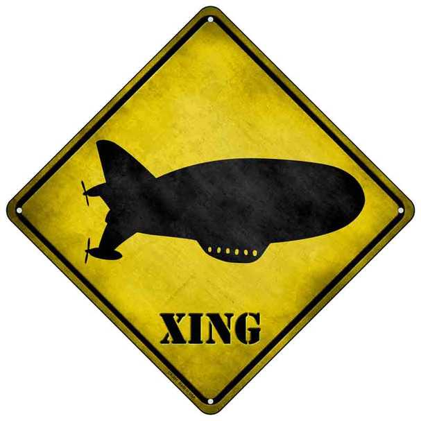 Modern Dirigible Xing Wholesale Novelty Metal Crossing Sign