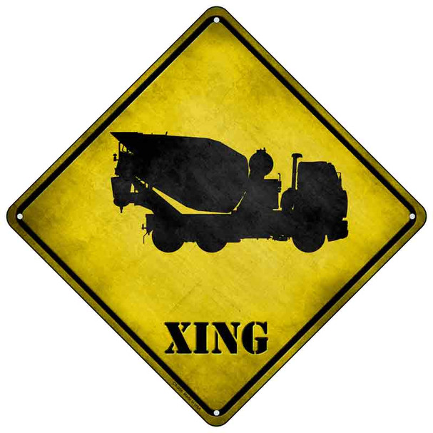Cement Mixer Xing Wholesale Novelty Metal Crossing Sign