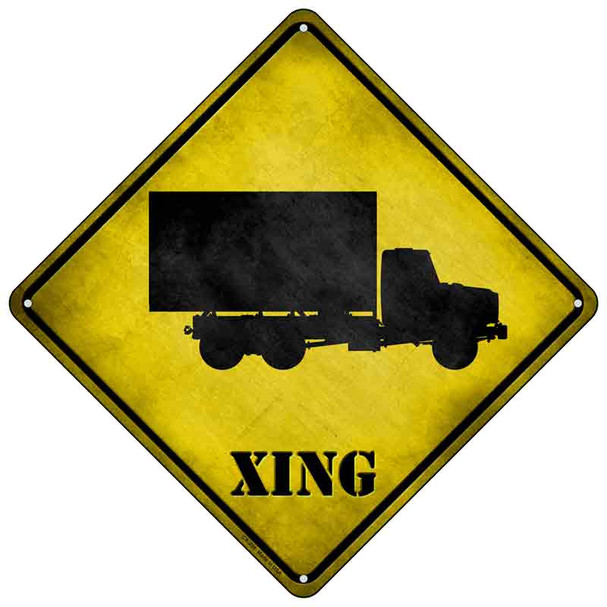 Supply Truck Xing Wholesale Novelty Metal Crossing Sign