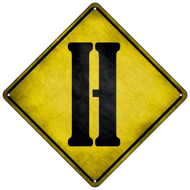 Letter H Xing Novelty Metal Crossing Sign Wholesale