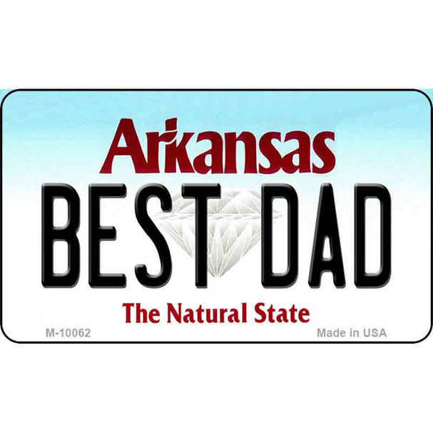 Best Dad Arkansas State License Plate Magnet Novelty Wholesale M-10062