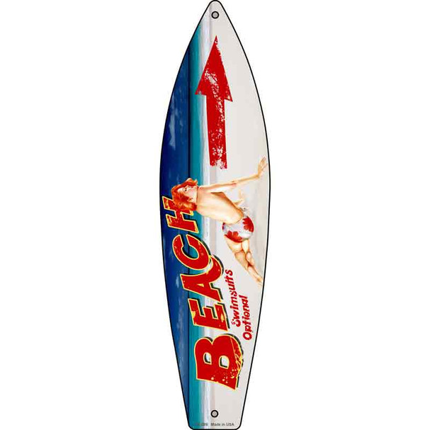 Beach Swimsuit Optional Wholesale Metal Novelty Surfboard Sign