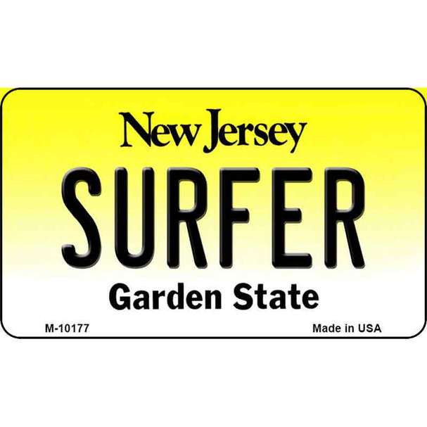 Surfer New Jersey State License Plate Wholesale Magnet