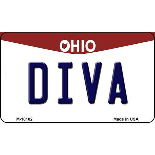 Diva Ohio State License Plate Wholesale Magnet