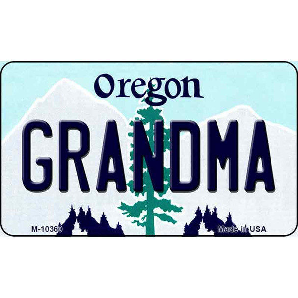 Grandma Oregon State License Plate Wholesale Magnet