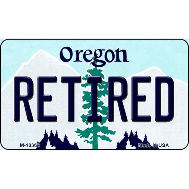 Retired Oregon State License Plate Wholesale Magnet