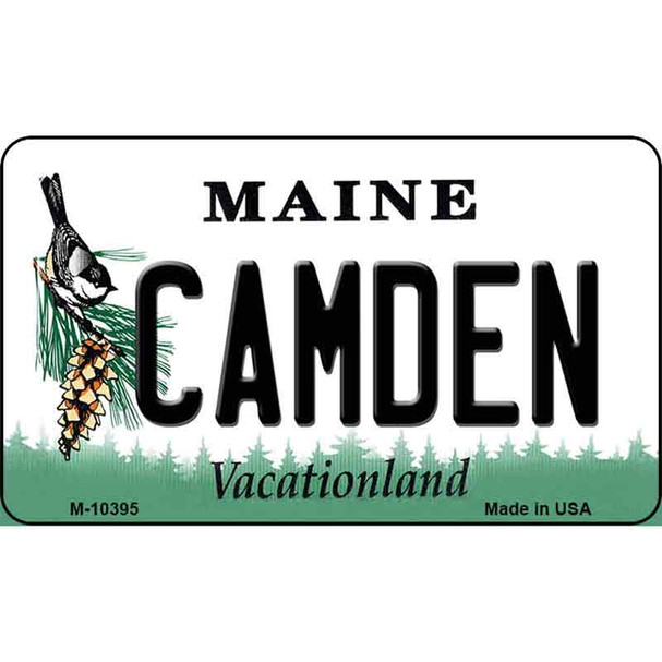 Camden Maine State License Plate Wholesale Magnet
