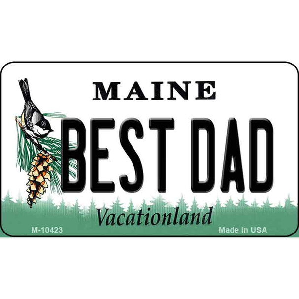 Best Dad Maine State License Plate Wholesale Magnet