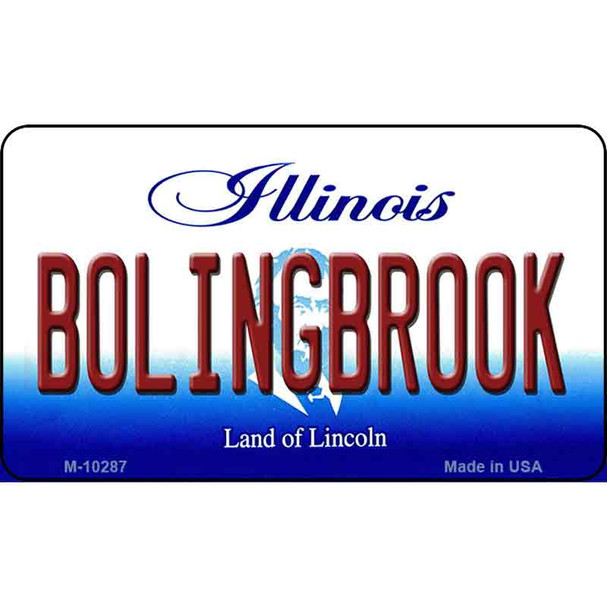 Bolingbrook Illinois State License Plate Wholesale Magnet