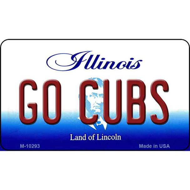 Go Cubs Illinois State License Plate Wholesale Magnet