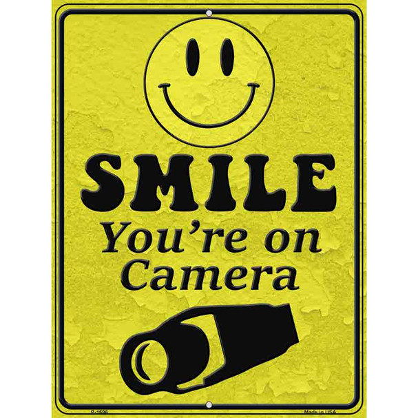 Smile Youre On Camera Parking Sign Wholesale Metal Novelty