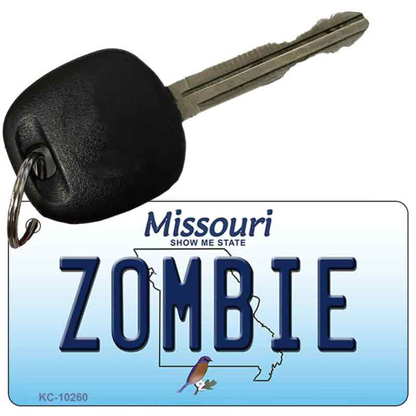 Zombie Missouri State License Plate Wholesale Key Chain