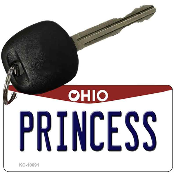 Princess Ohio State License Plate Wholesale Key Chain