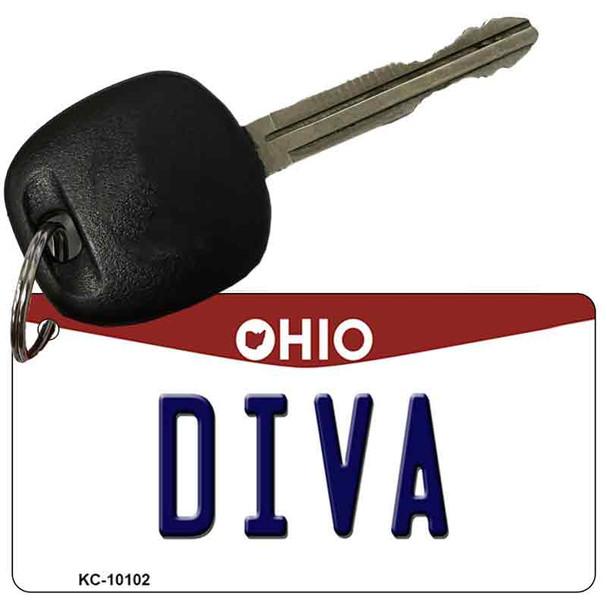 Diva Ohio State License Plate Wholesale Key Chain