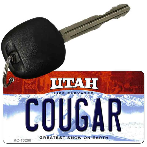 Cougar Utah State License Plate Wholesale Key Chain