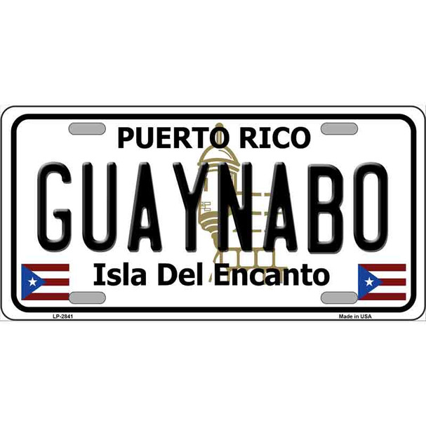 Guaynabo Puerto Rico Wholesale Metal Novelty License Plate
