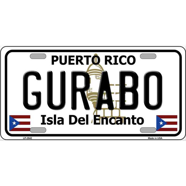 Gurabo Puerto Rico Wholesale Metal Novelty License Plate