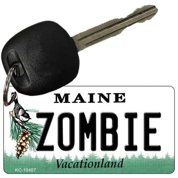 Zombie Maine State License Plate Wholesale Key Chain