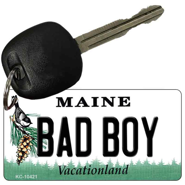 Bad Boy Maine State License Plate Wholesale Key Chain