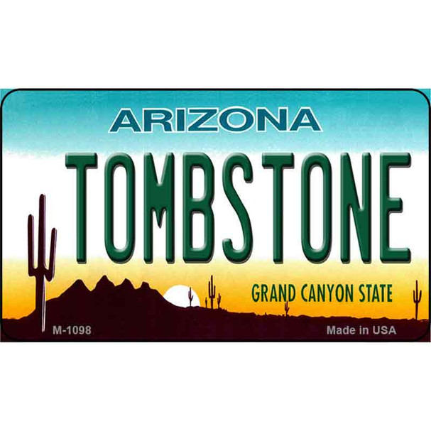 Tombstone Arizona State License Plate Wholesale Magnet