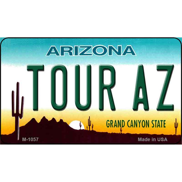 Tour AZ State License Plate Wholesale Magnet