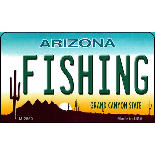 Fishing Arizona State License Plate Wholesale Magnet