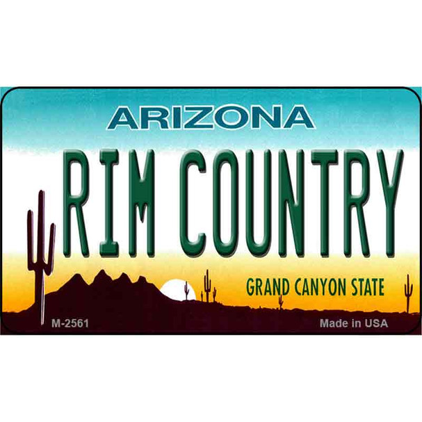 Rim Country Arizona State License Plate Wholesale Magnet