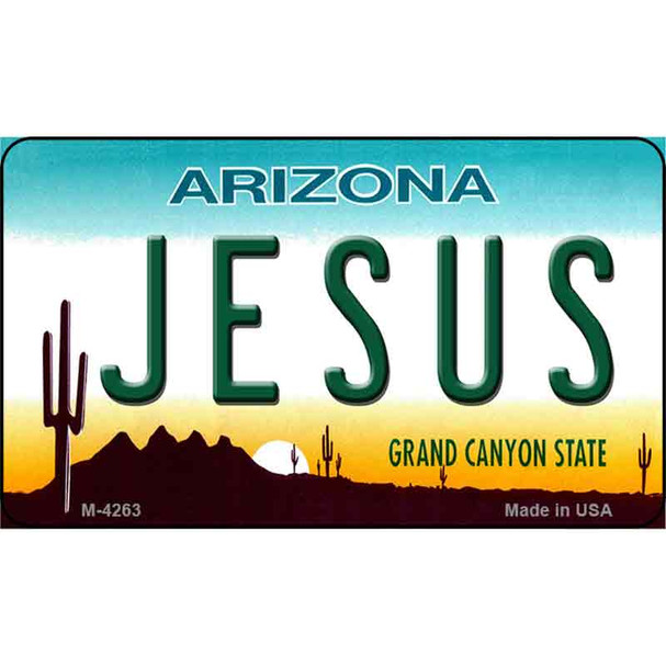Jesus Arizona State License Plate Wholesale Magnet