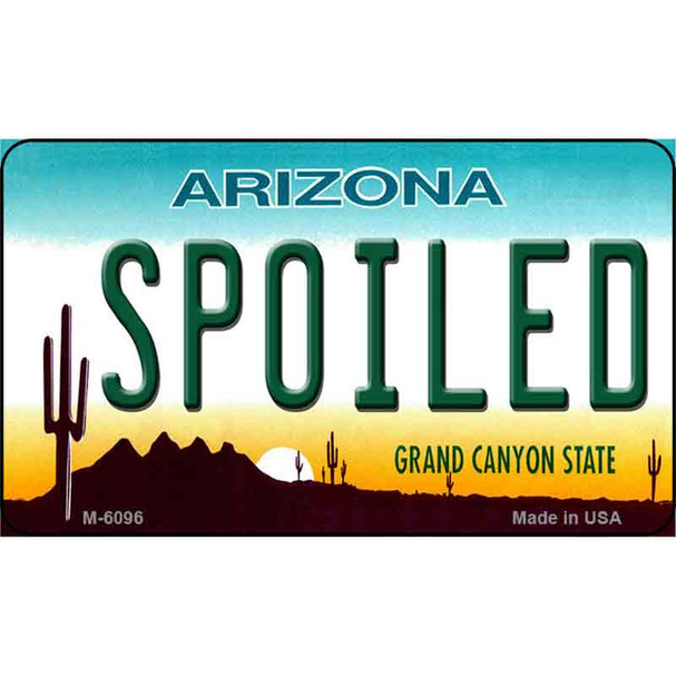 Spoiled Arizona State License Plate Wholesale Magnet