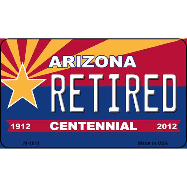 Retired Arizona Centennial State License Plate Wholesale Magnet