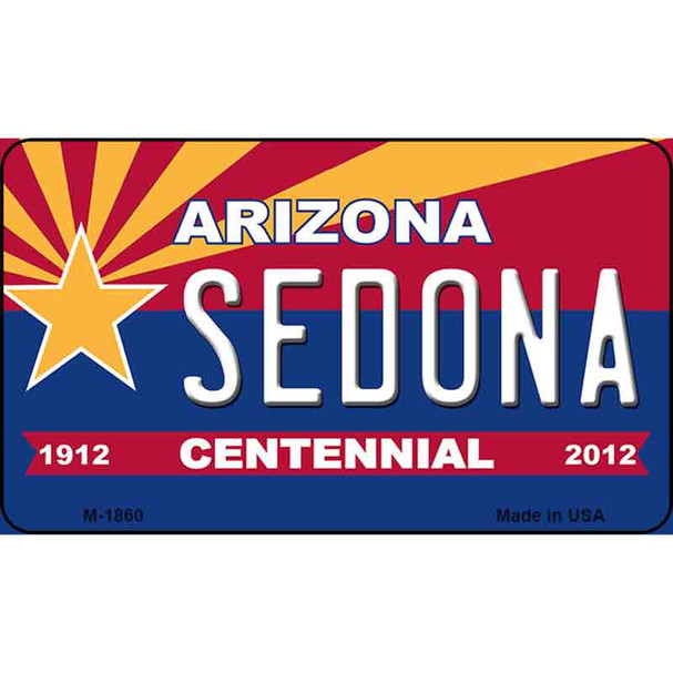 Sedona Arizona Centennial State License Plate Wholesale Magnet