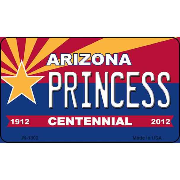 Princess Arizona Centennial State License Plate Wholesale Magnet